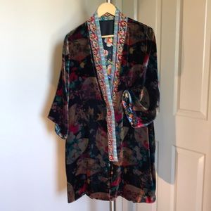 Johnny Was Silk Kimono Reversible